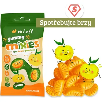 Bonbon Mixit_Gummy Mixies - Yuzu - přírodní želé bonbóny, 35 g