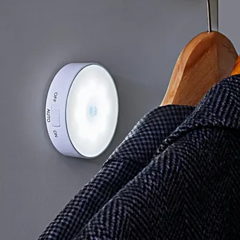 Noční světlo 3Pagen Světlo se senzorickým čidlem, kulaté Výška 2,6 cm, Ø 8,4 cm