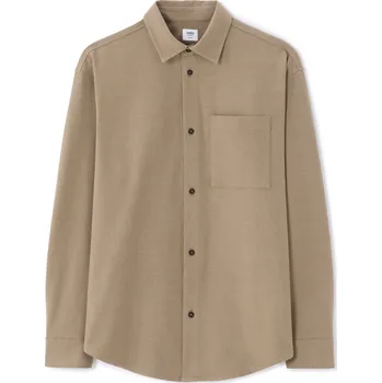 Pánské oblečení Pánská béžová košile Celio Manelset Celio kaki 3504927