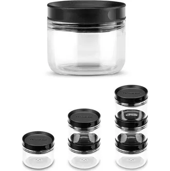 Kuchyňský mlýnek Dreamfarm Ortwo Náhradní sklenice, Plnitelný mlýnek, Mlýnek na sůl, pepř a koření, Náhradní