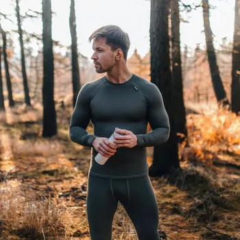 Rybářské oblečení TERMOVEL Pánské tričko MODAL DLR khaki VELIKOST: XL