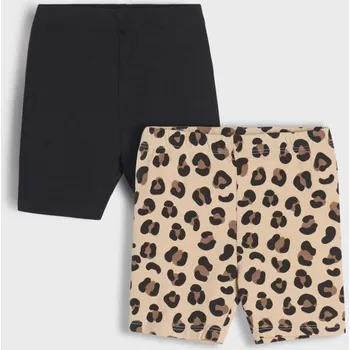 Dívčí oblečení Sinsay - Sada 2 kraťas - hnědá - 430CR-84X - 430CR-84X-68