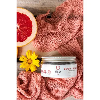Tělový krém Veganský tělový krém grapefruit 200 g - Vegan Fox