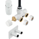 FERRO Rohová termostatická sada pro jednobodové připojení, bílá (ZTT30WH)