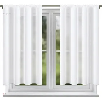 BytoTex Voálová záclona s řasící páskou Nani 2x145x160 cm