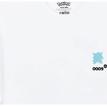 Pánské oblečení Celio Pokemon Blastois tričko Celio bílá 3505040
