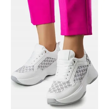 Dámské tenisky Bílé tenisky s monogramem Margie 20455, velikost 39