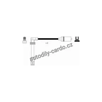 Zapalovací kabel Sada kabelů pro zapalování NGK RC-AD1102 - AUDI, VW