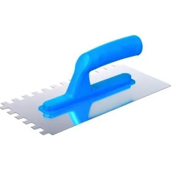 Zednické hladítko Hladítko nerez, zub 8x8 mm, 270 mm, plastová rukojeť