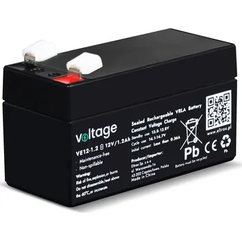 Trakční baterie AGM Voltage 12V 1.2Ah VE12-1.2