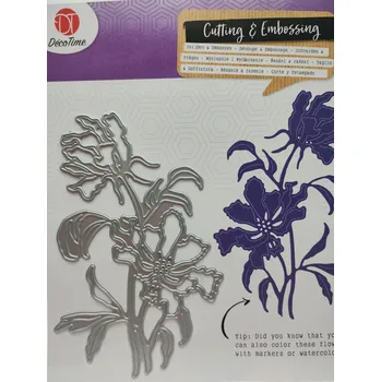 Obraz Vykrajovátko šablona velký květ lilie 12 cm