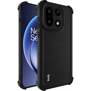 Pouzdro na mobilní telefon Pouzdro pro OnePlus 15, Shockproof silikonové pouzdro s držákem (Matná černá)