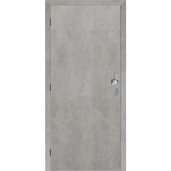 Interiérové dveře Solodoor Protipožární dveře 80 L, 820 × 1970 mm, fólie, levé, beton, plné 022000066120