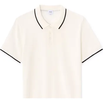 Pánské oblečení Pánské polo triko Celio Memarc Celio krémová 3505045