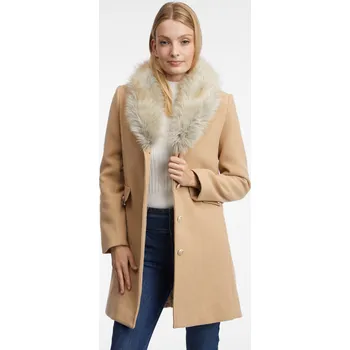 Orsay Béžový dámský kabát s příměsí vlny - Dámské Orsay hnědá 2497802