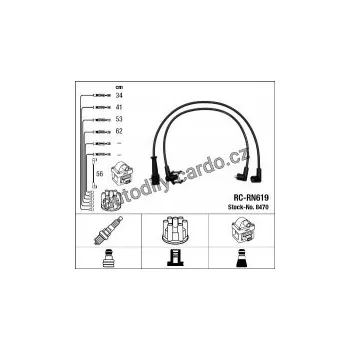 Zapalovací kabel Sada kabelů pro zapalování NGK RC-RN619 - RENAULT