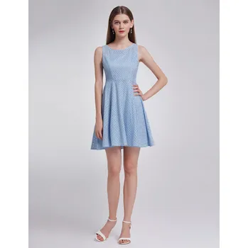 Dámské šaty Ever Pretty letní světle modré šaty 5504 *Velikost: M / 38 / 06 / 10