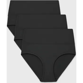 Kalhotky 3PACK Klasické kalhotky Bamboo Soft s vysokým pasem