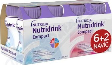 Nutridrink Compact 6+2 (neutral-jahoda) 8x125ml