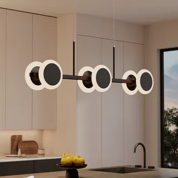 LED černý lustr na lanku ALIVETTA 3376 LED/24W/100-260V 3000-6000K - dálk.ovládání