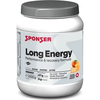 Energetický nápoj Sponser Long Energy 5% Peach 1000 g