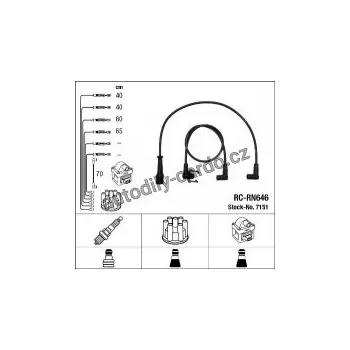 Zapalovací kabel Sada kabelů pro zapalování NGK RC-RN646