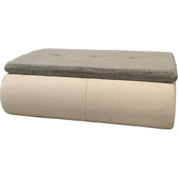 Sedací souprava Světle šedý taburet Eli 117 x 42 x 80 100% polyester