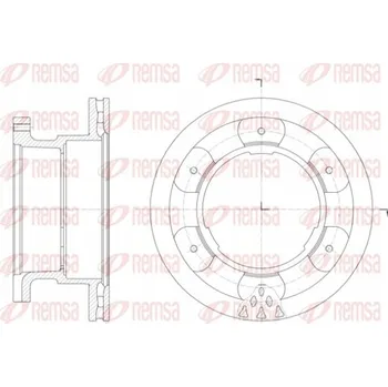 Brzdový kotouč Remsa 61400.10 Brzdový kotouč