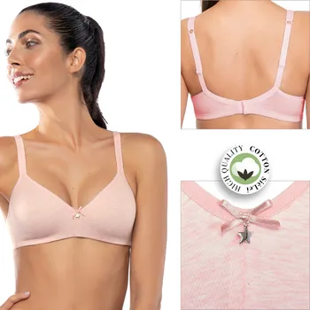 Podprsenka SIELEI podprsenka měkká, organická bavlna 1450 růžový melír 2/75B