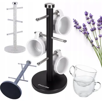 Věšák STOJAN, VĚŠÁK KUCHYŇSKÝ NA HRNKY A ŠÁLKY KAMILLE