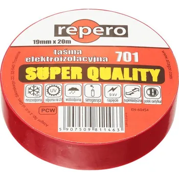 Izolační páska IZOLAČNÍ PÁSKA REPERO 701 ČERVENÁ 19MMX20M