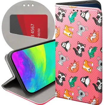 Pouzdro na mobilní telefon Pouzdro s klopou Hello Case pro realme 8 5G, růžové