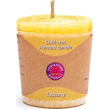 Svíčka Yogi & Yogini Naturals Vonná svíčka Votivní Tuscany, 54 g