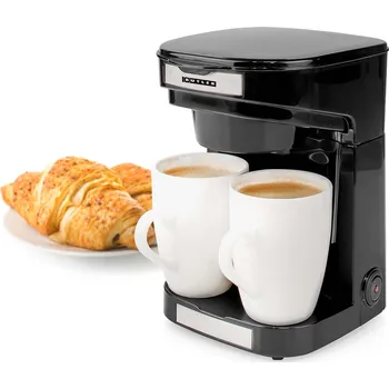 Kávovar Butler 16100129 kávovar, 450 W, 0.25 l / pro 2 šálky současně, černá kávovar, 450 W, 0.25 l / pro 2 šálky současně, černá