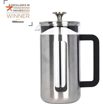 Příprava kávy French press La Cafetière Pisa - na 8 šálků (1 l), chromový