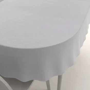 ubrus Teflonový oválný ubrus TF-067 Šedý režný 50x100 cm