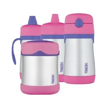 Thermos Foogo - kompletní sada růžová Růžová termoska + DÁREK DLE VÝBĚRU!
