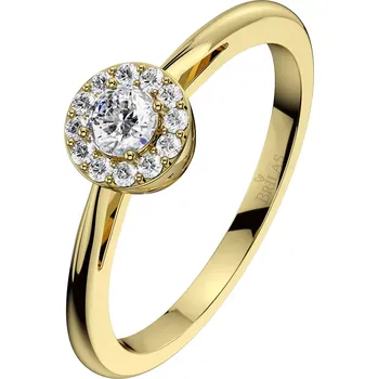 Prsten Ladunka Princess G Briliant - zásnubní prsten ze žlutého zlata