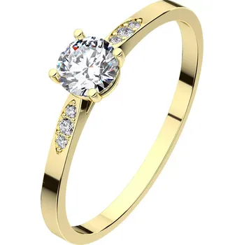 Šperk Kasia Gold - vkusný zásnubní prsten ze žlutého zlata