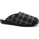 ROGALLO 4100/015 šedá kostka, pánské domácí pantofle vel.45 (ROGALLO 4100/015 šedá kostka)