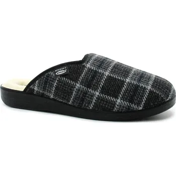 Pánské pantofle ROGALLO 4100/015 šedá kostka, pánské domácí pantofle vel.45 (ROGALLO 4100/015 šedá kostka)