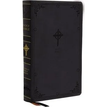 NABRE, New American Bible, Revised Edition, Catholic Bible, Large Print Edition, Leathersoft, Black, Thumb Indexed, Comfort Print - Catholic Bible Press
