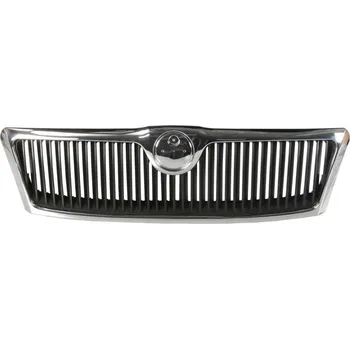Karosérie BLIC Přední maska (chrom/černá, certifikováno TÜV) Škoda OCTAVIA II 02.2004–10.2008
