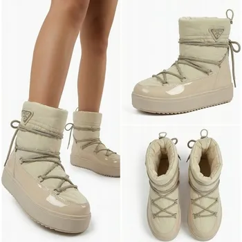 Dámská zimní obuv BÉŽOVÉ DÁMSKÉ SNĚHULE COPESE VEL. 40