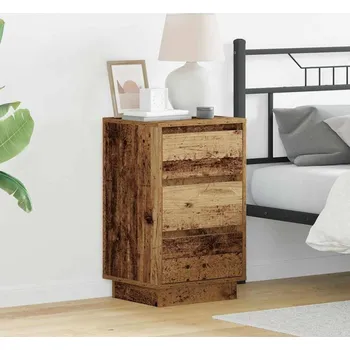 Ložnice Noční skříňka Staré dřevo 39 x 34,5 x 65 cm Kompozitní dřevo