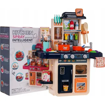 Kuchyňský koutek s funkcí světel, zvuku, vody a páry, 42 dílů