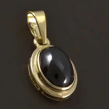 Přívěsek Goldpoint Zlatý přívěsek s černým onyxem Váha: 0.93 g