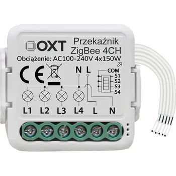 Centrální jednotka pro chytrou domácnost OXT mini 4 okruhy ZigBee Tuya modul