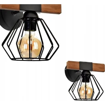 Nástěnné svítidlo Nástěnné svítidlo MILAGRO OZZY MLP6250 ČERNÁ / HNĚDÁ