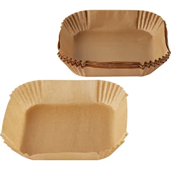 Pečicí papír 50 tácků do horkovzdušné fritézy čtvercová 16,5x16,5 cm